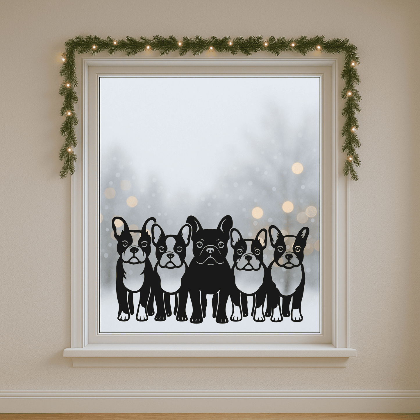 French Bulldog cartoon-style vector for vinyl crafts