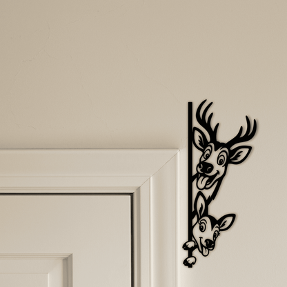 Funny deer vector for CNC plasma and laser cutters