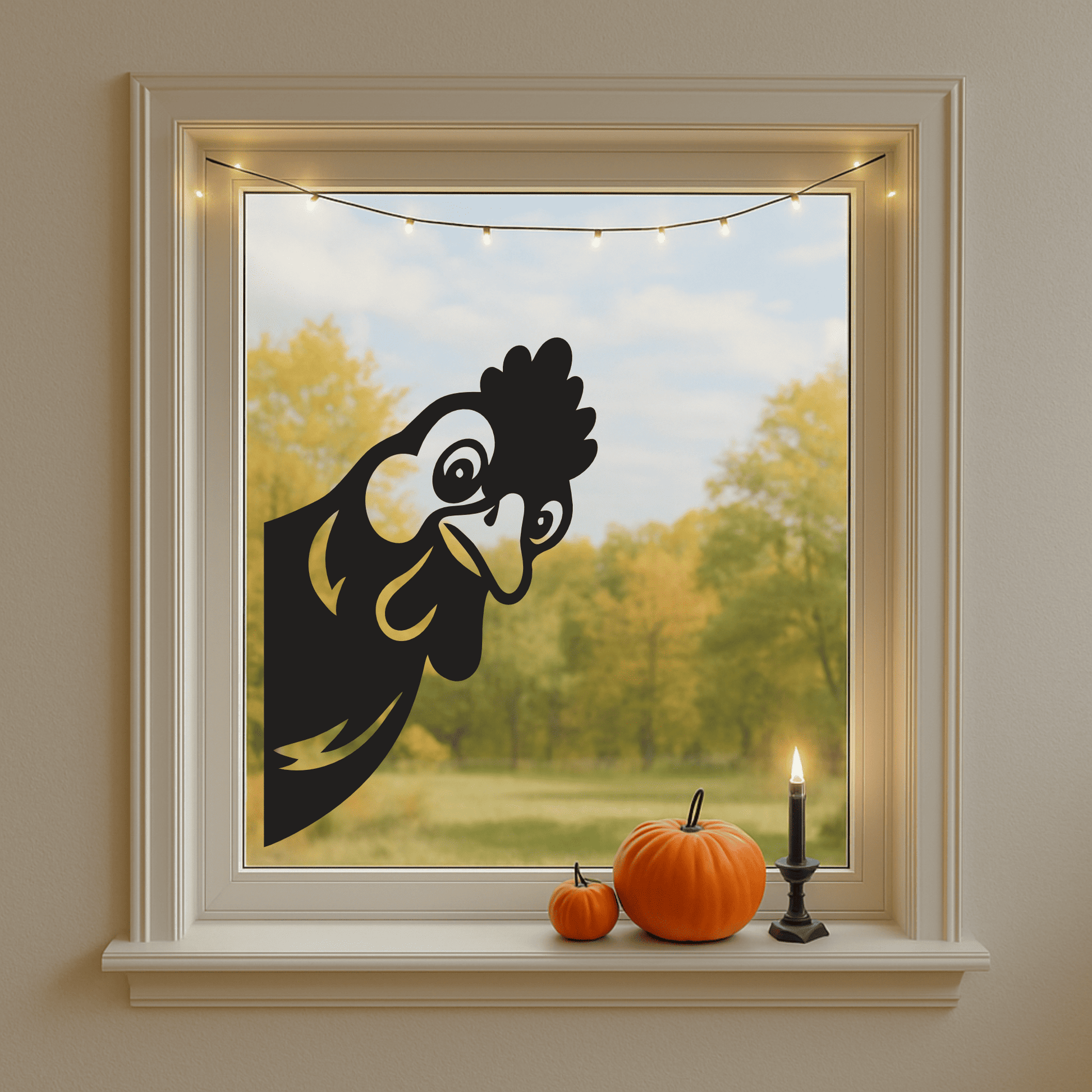 Funny chicken vector for farmhouse kitchen décor