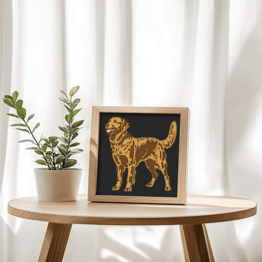 labrador laser cut dog wall art