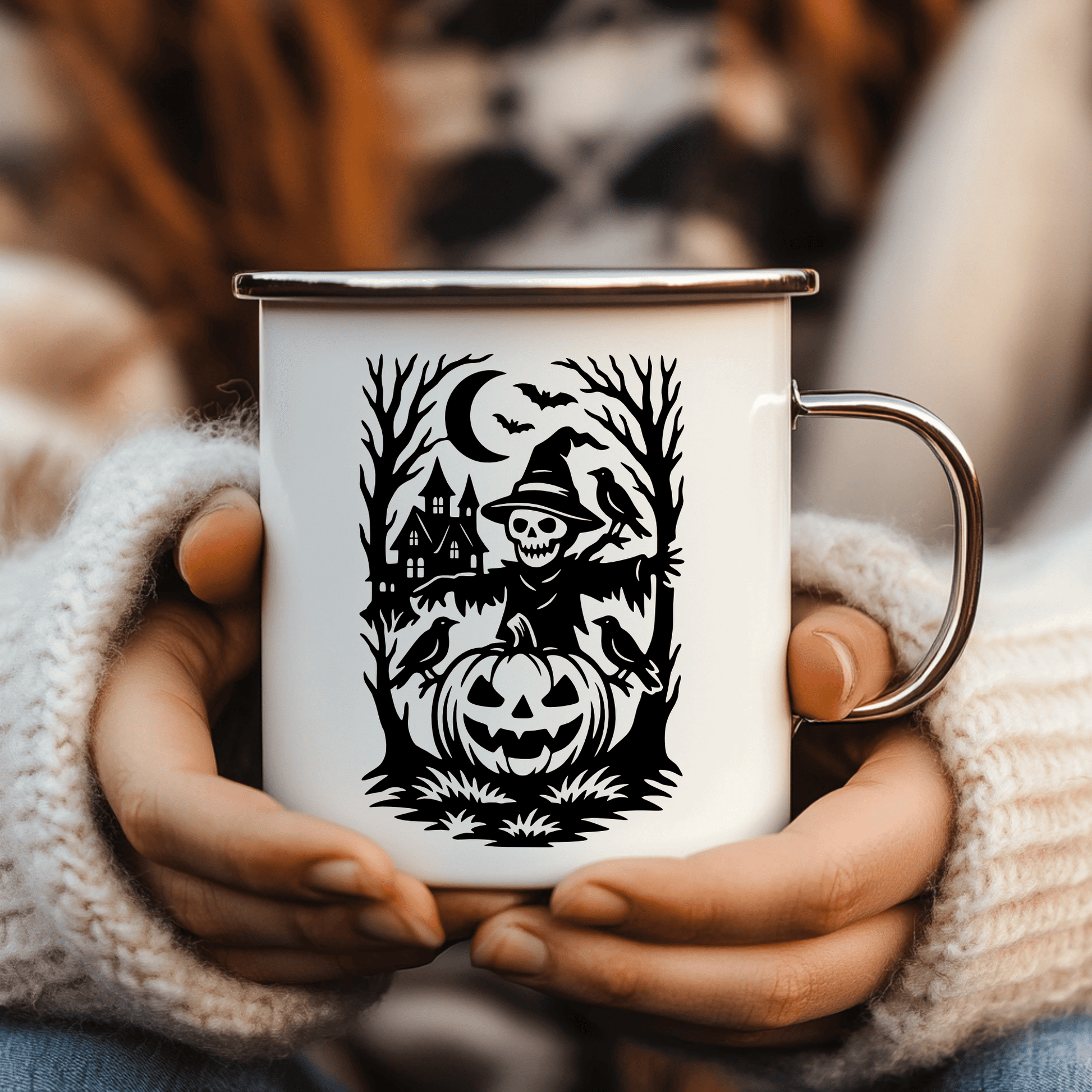 Halloween scarecrow PNG for sublimation or party decorations