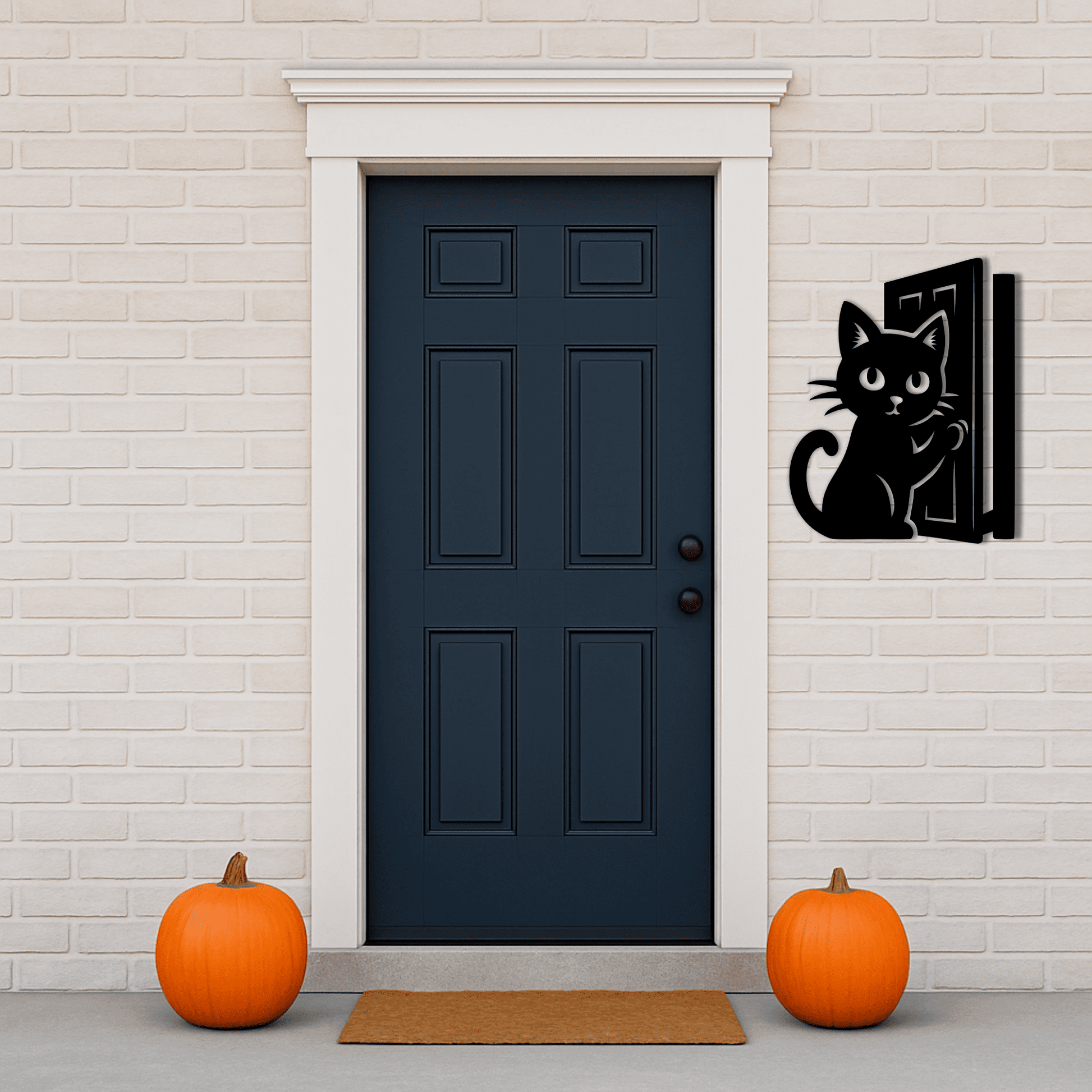 Friendly cat PNG for Halloween crafts and party décor