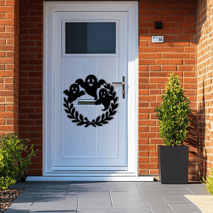 Ghost wreath PNG for party decorations or sublimation projects