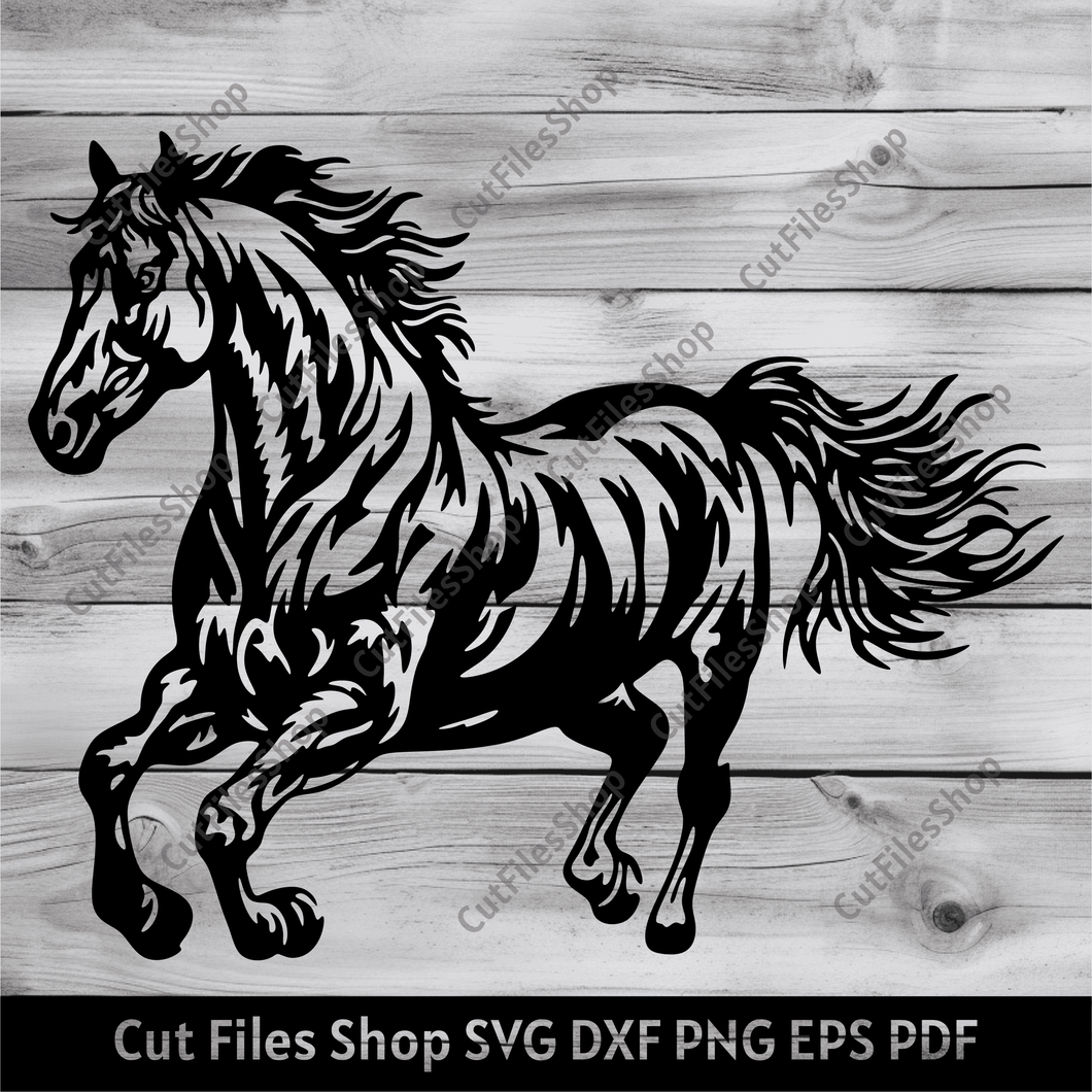 Jumping horse Dxf for Laser cutting, Horse Svg for Cricut, Horse Clipart, Horse dxf for Plasma cut, Svg for Vinyl cut, running horse dxf, horse dxf file free download, Horse Jump Dxf, horse png for sublimation, Cut files Shop, Vector store