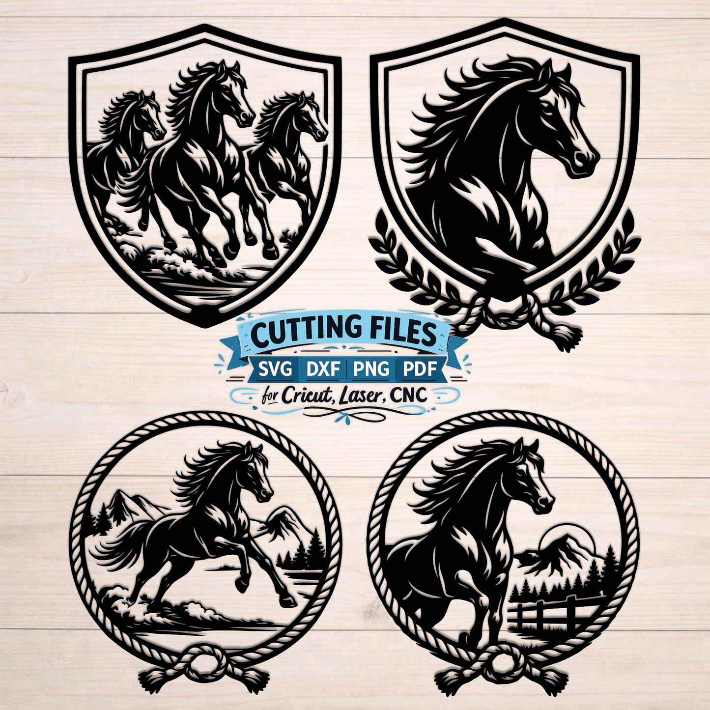 horse logo svg emblem design
