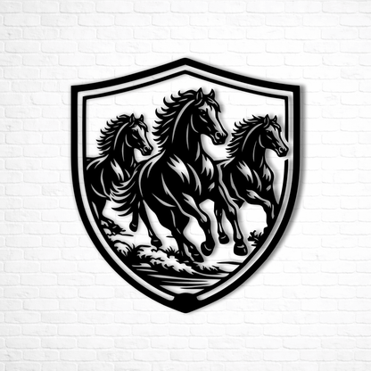horse badge svg vector file