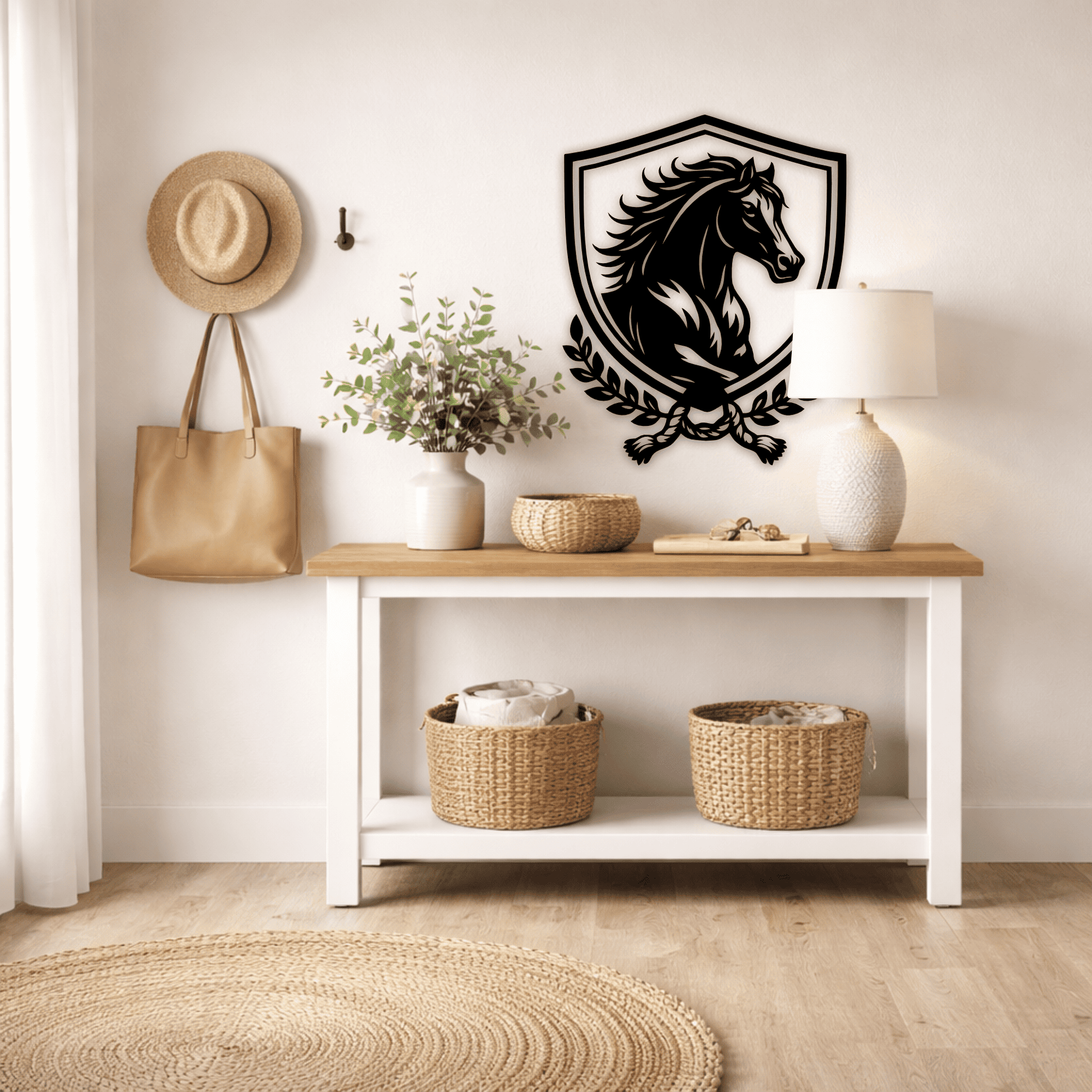 horse logo cnc laser cut file