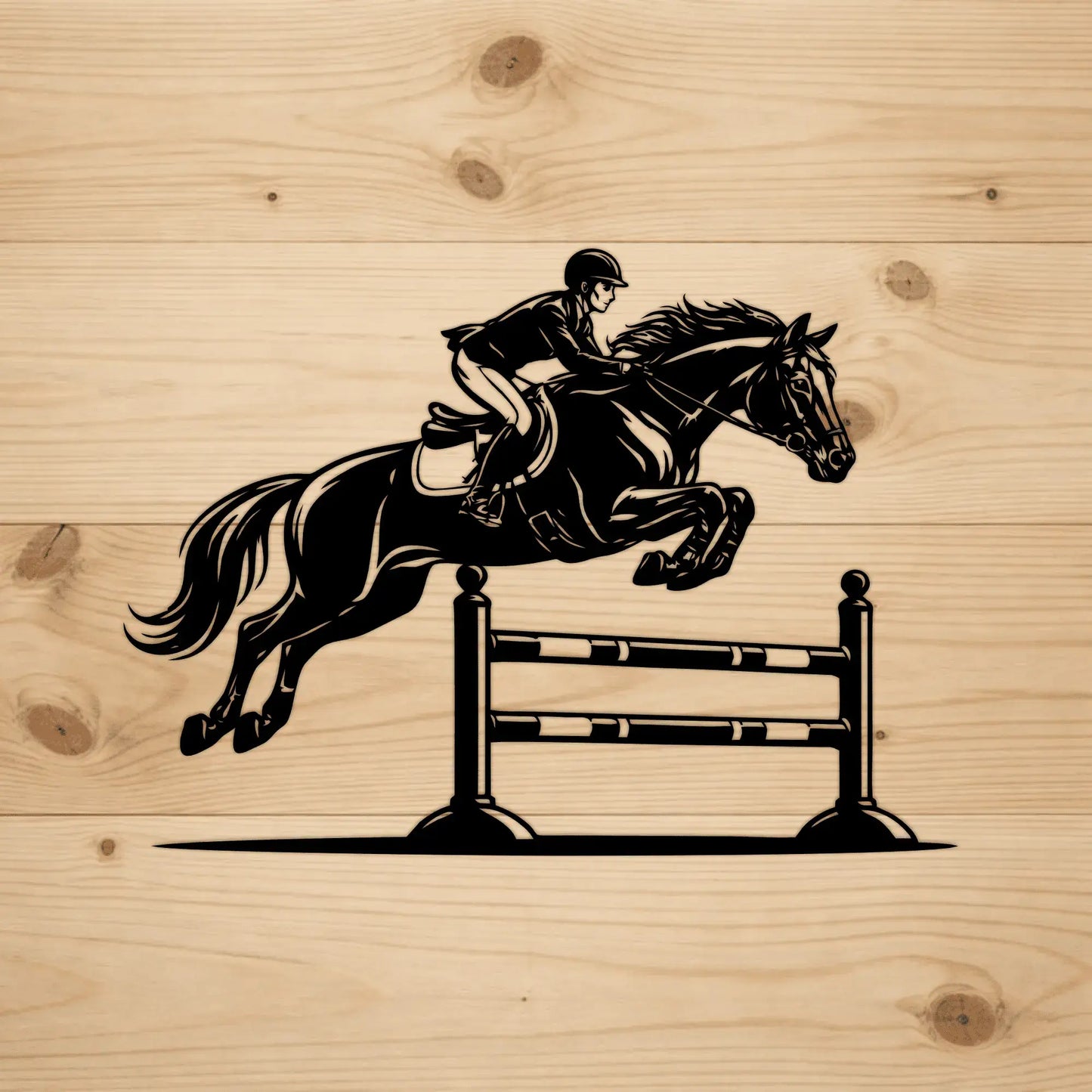show jumping horse vector design