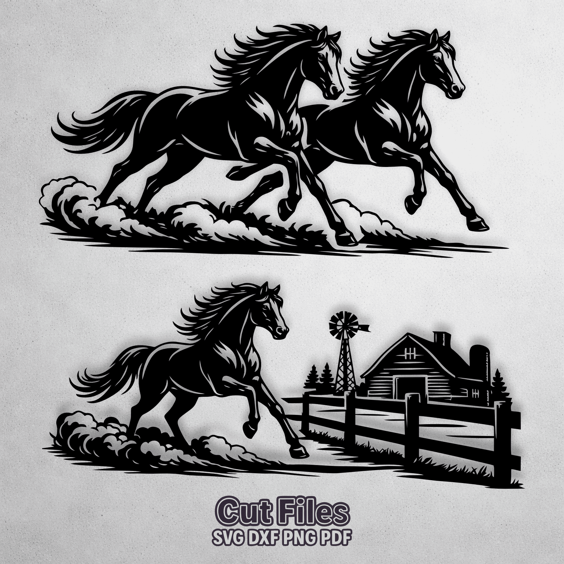 running horse silhouette svg design