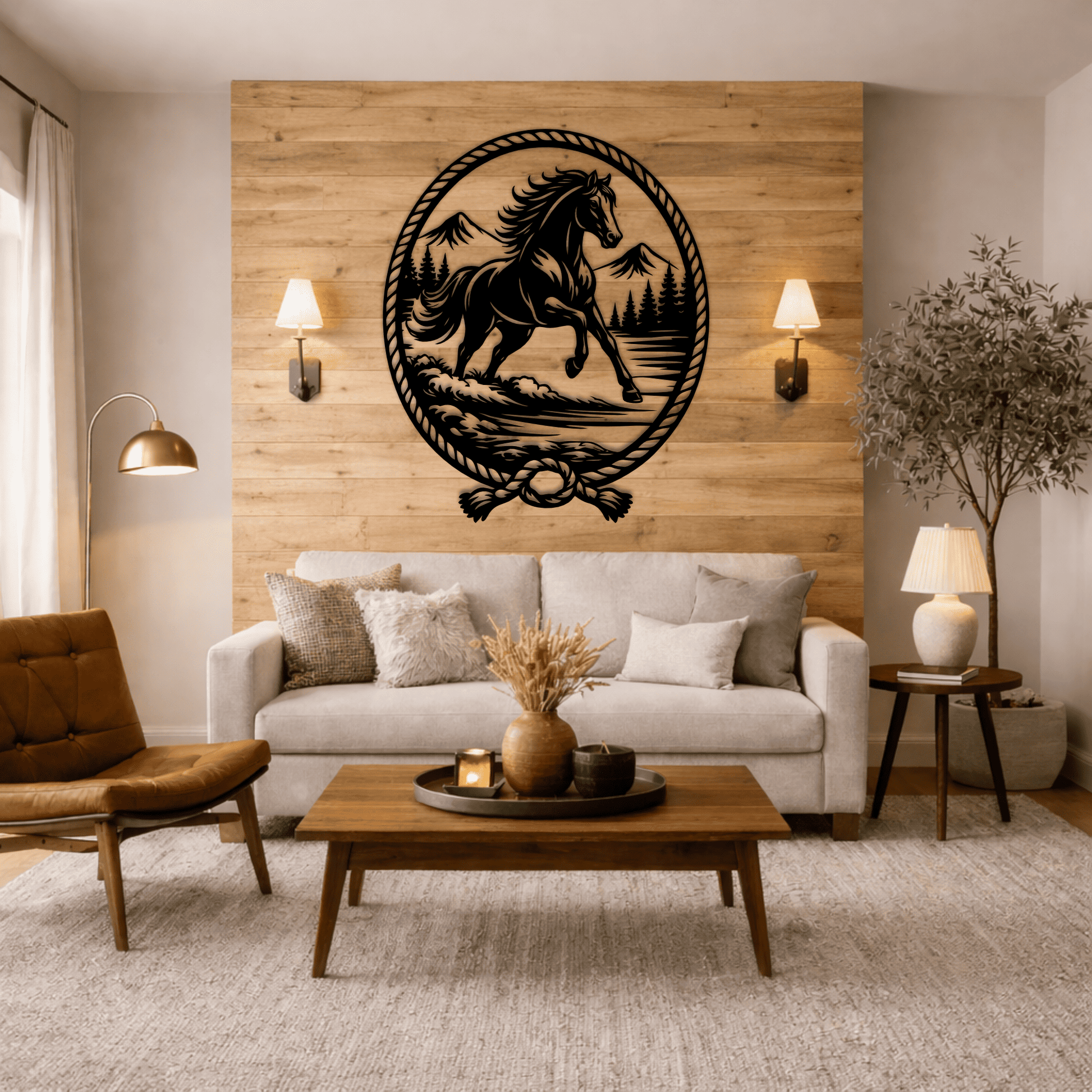 horse sign svg laser cut design