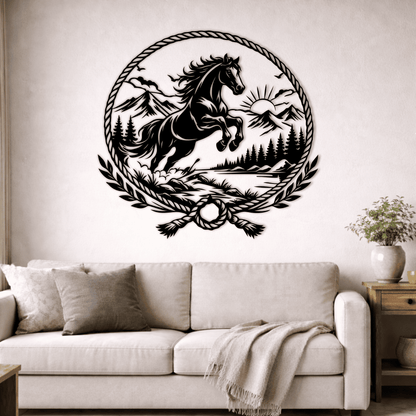 horse emblem svg vector design