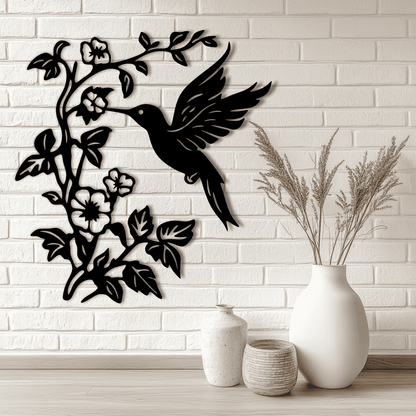Bird metal decor laser cut wall art