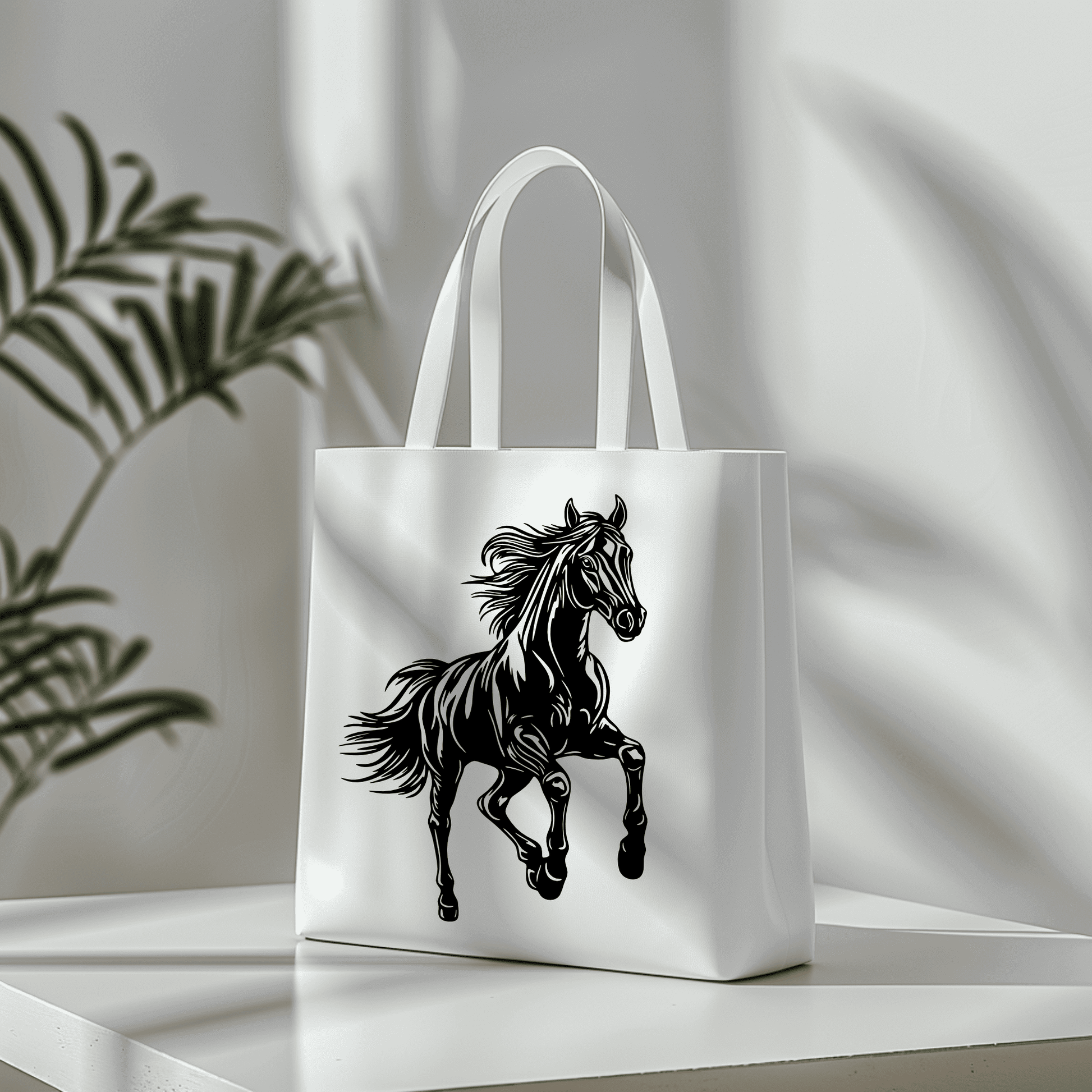 Jumping Horse SVG DXF – Laser Cutting, CNC, Vinyl Decals, and Shopper bag design