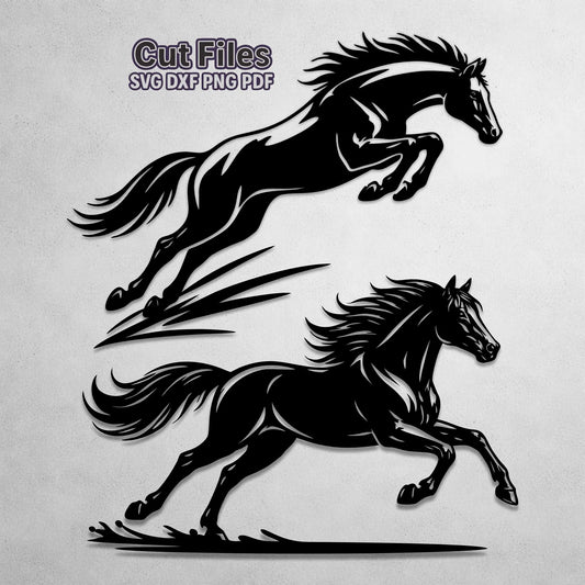 running horse silhouette svg
