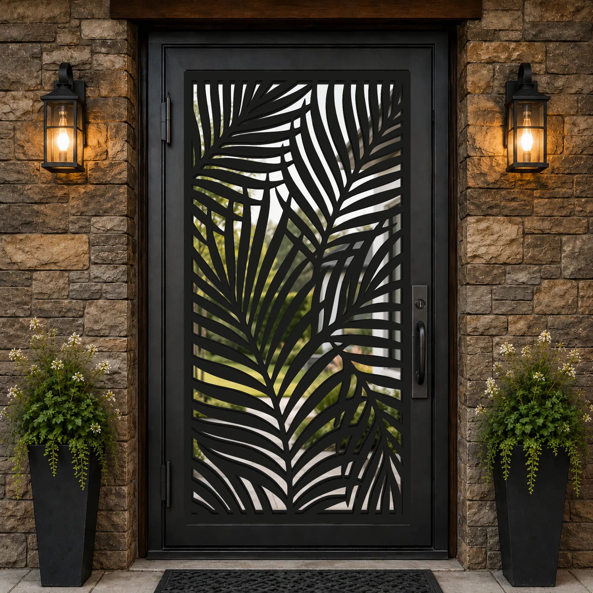 Laser cut decorative panel designs featuring geometric and organic artistic patterns