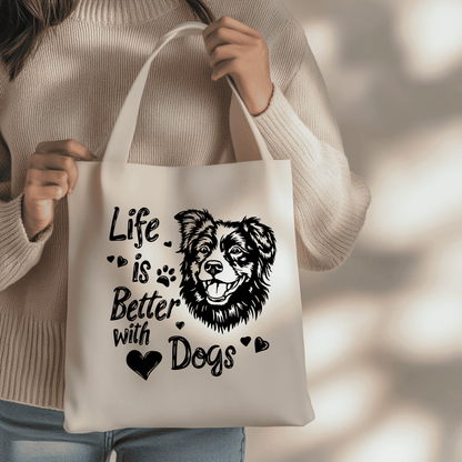 Life Is Better With Dogs Cut File, DXF for CNC & Laser, SVG for Cricut & DTF