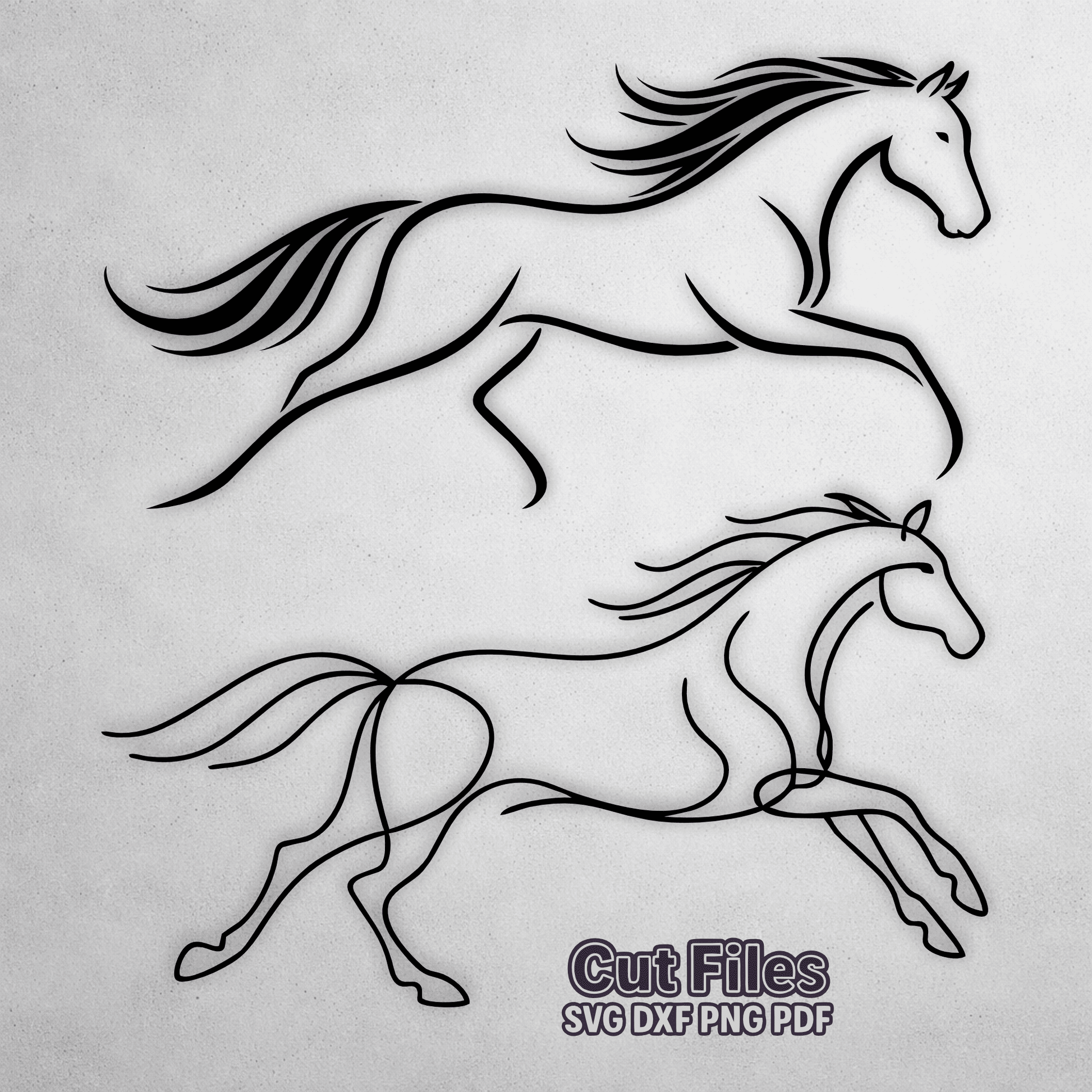 Horse SVG laser cut files