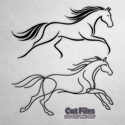 Horse SVG laser cut files