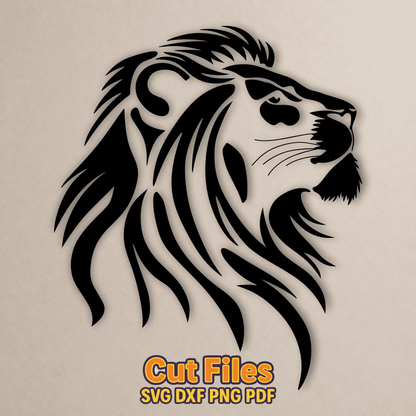 lion cnc laser cut file