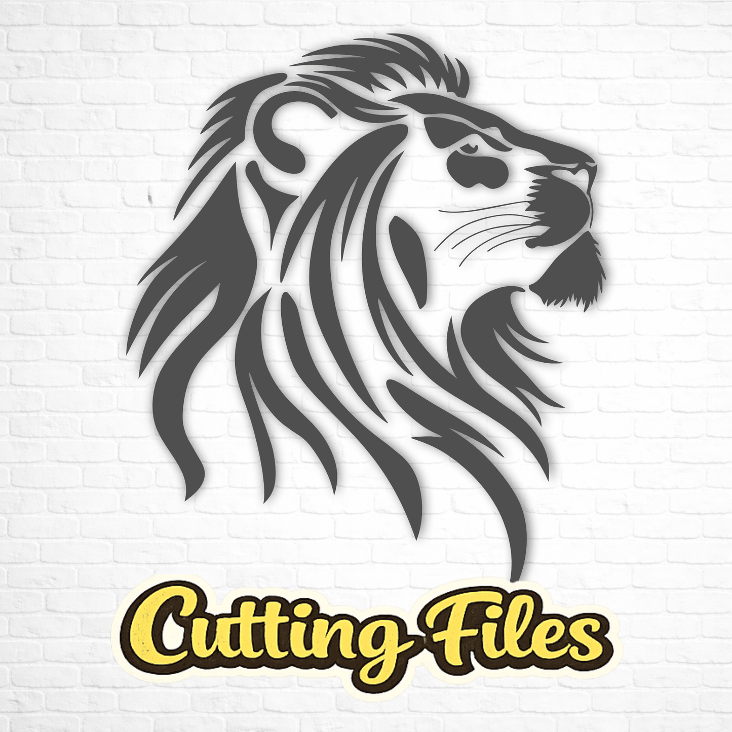lion head svg design