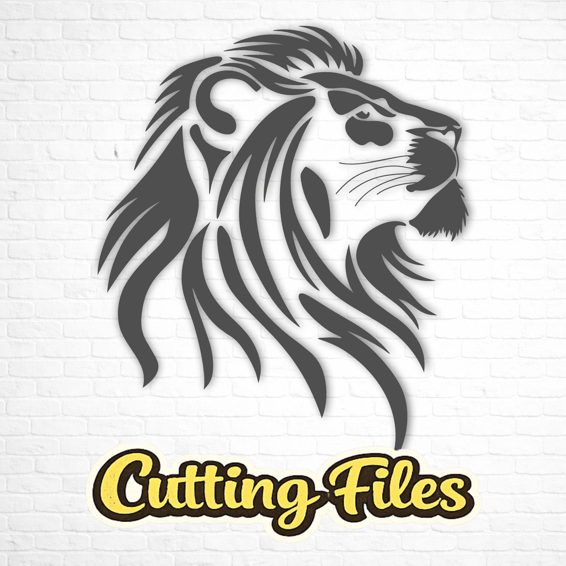 lion head svg design