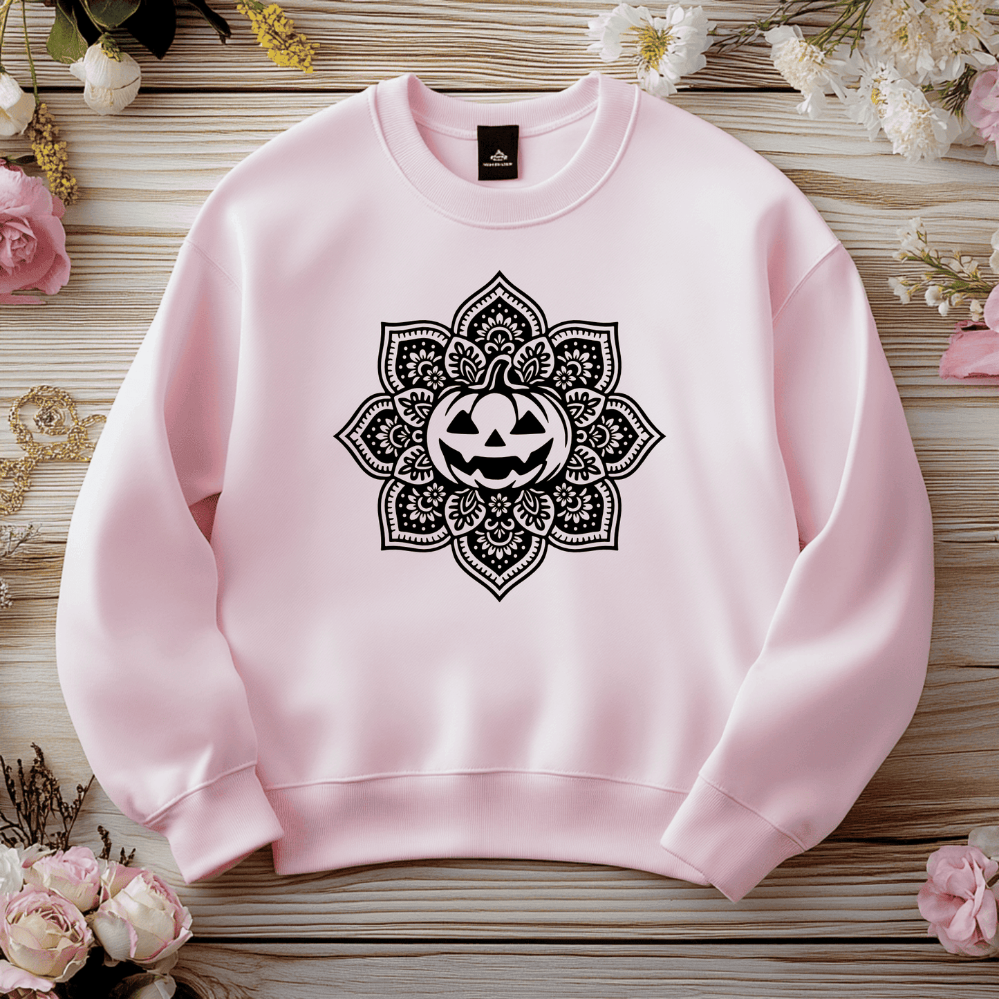 Decorative mandala jack o lantern CNC design