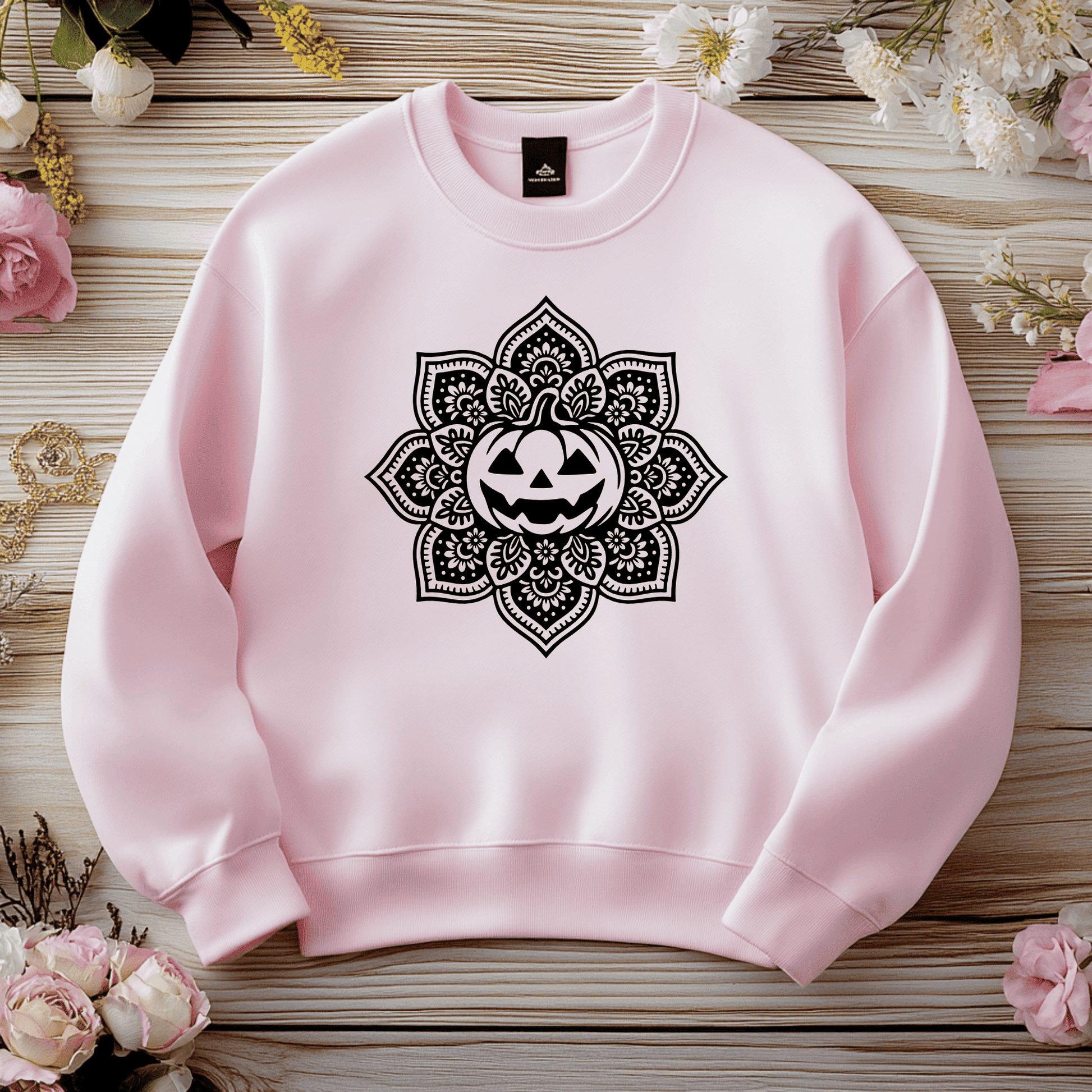 Decorative mandala jack o lantern CNC design