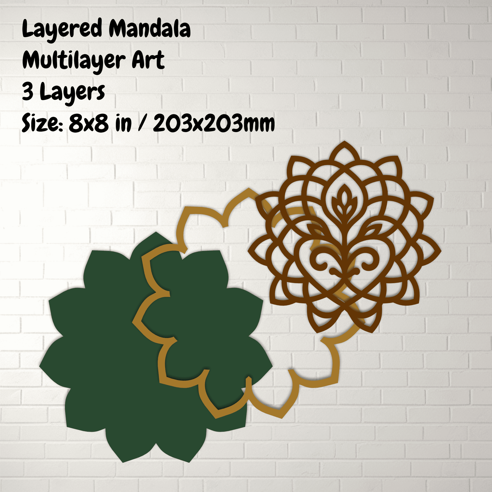 Cricut multilayer floral SVG design