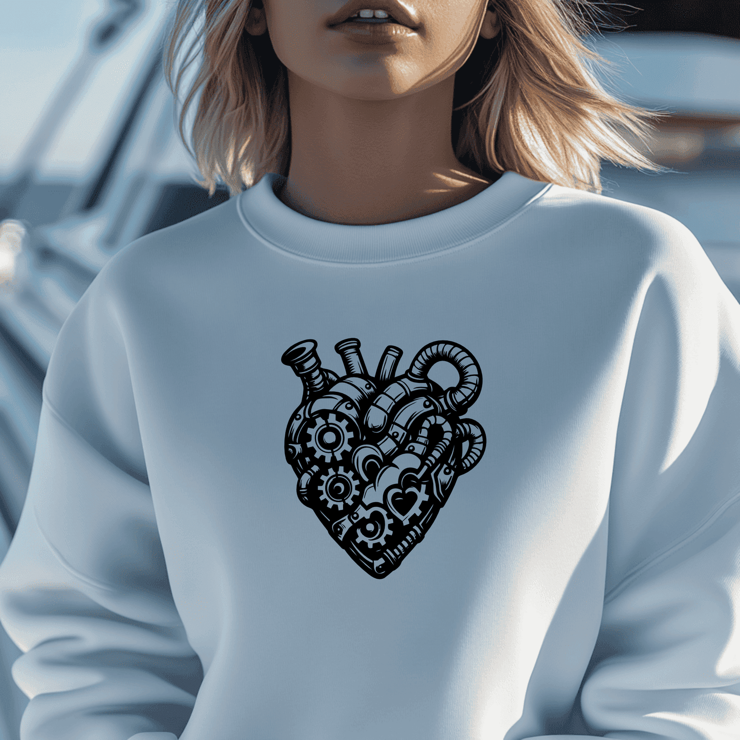 Steampunk heart illustration SVG EPS for Cricut, sublimation and crafts