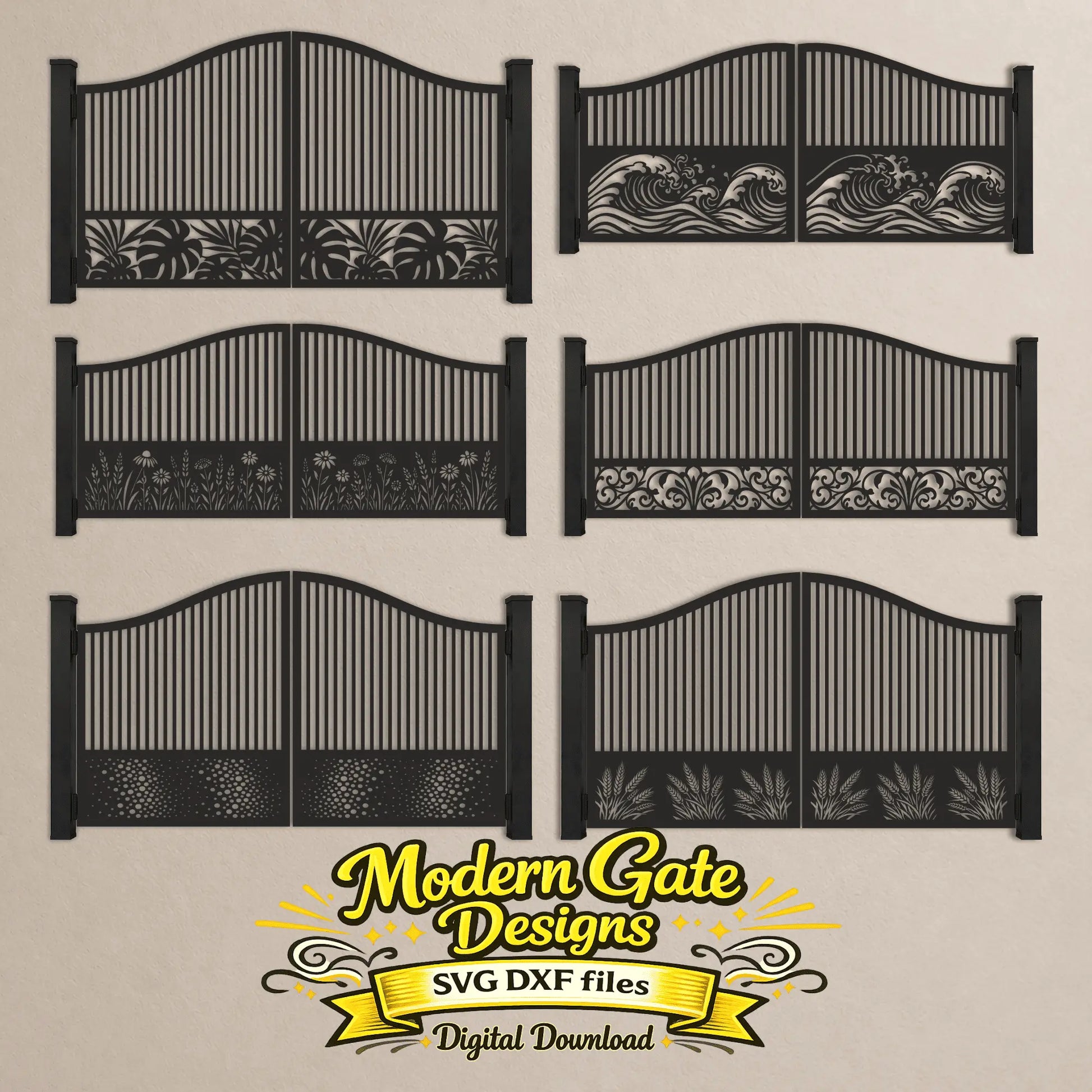 Modern metal gate design for CNC plasma cutting