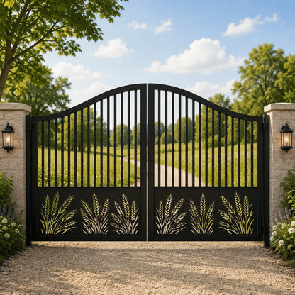 Laser cut metal gate pattern collection