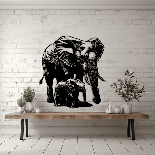 Elephant Cutting Files – DXF for CNC, SVG for Cricut & DIY Vinyl Decals