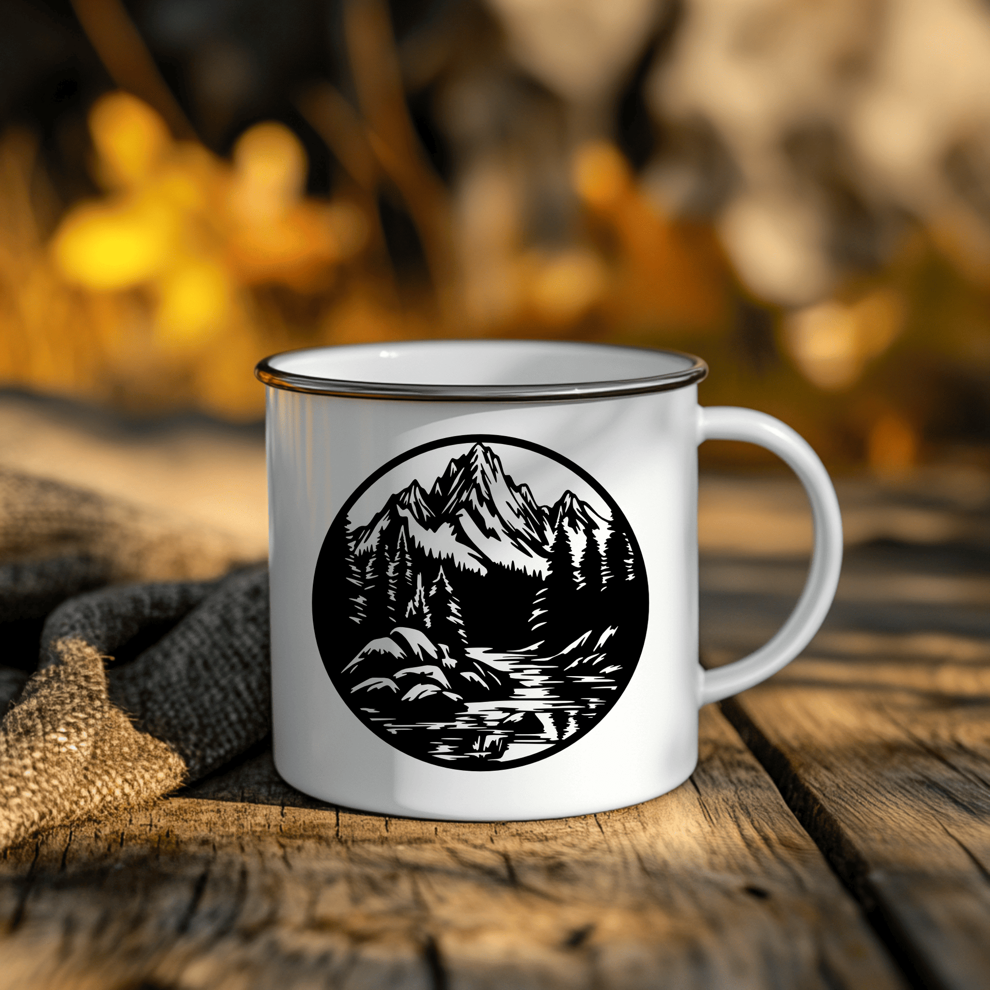Wildlife Vinyl Cutting Files, Mountain Range CNC & Cricut Designs