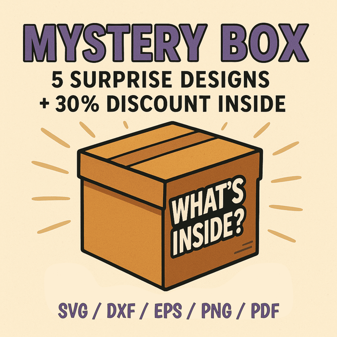 5 digital design files in SVG DXF PNG PDF EPS formats