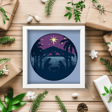 Load image into Gallery viewer, Nativity Shadow Box, 3D Layered Christmas SVG DXF, Christmas Gift DIY - Cut files Shop
