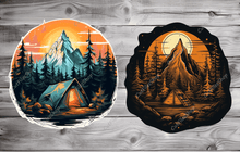 Load image into Gallery viewer, nature t-shirt design, png for cup design, transparent png, jpeg nature art, nature for sublimation, mountains png for t shirt
