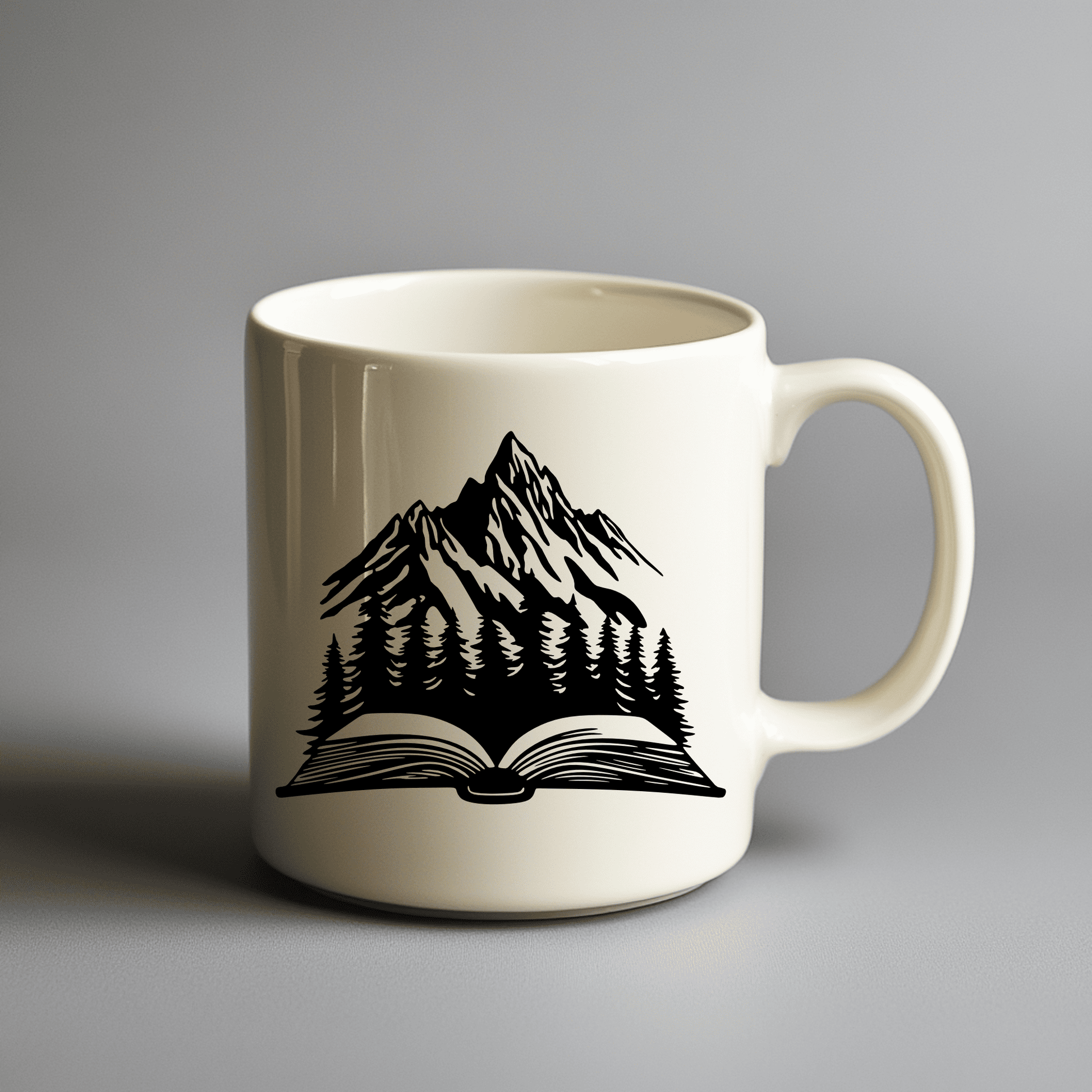 Nature with Open Book SVG, DIY Cricut Project, CNC-Ready DXF File