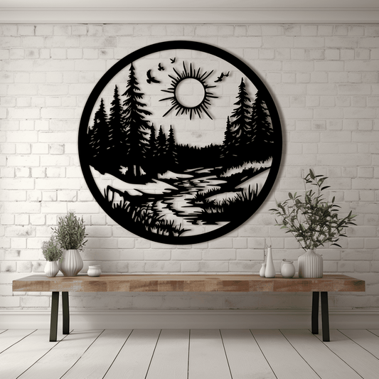 Nature Scenes DXF for CNC and SVG for Vinyl Cutting & Sublimation