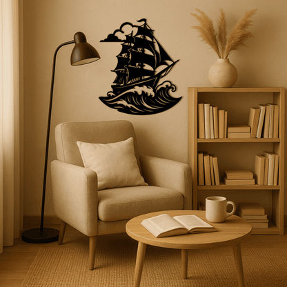 Vintage sailing ship cut file preview