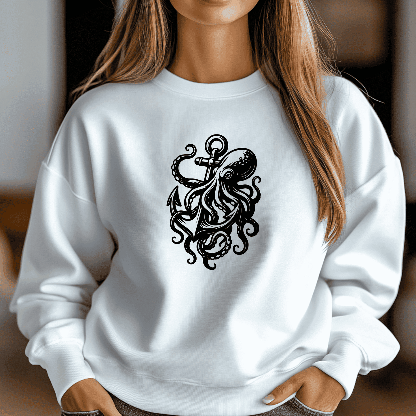 Octopus and anchor Sublimation art