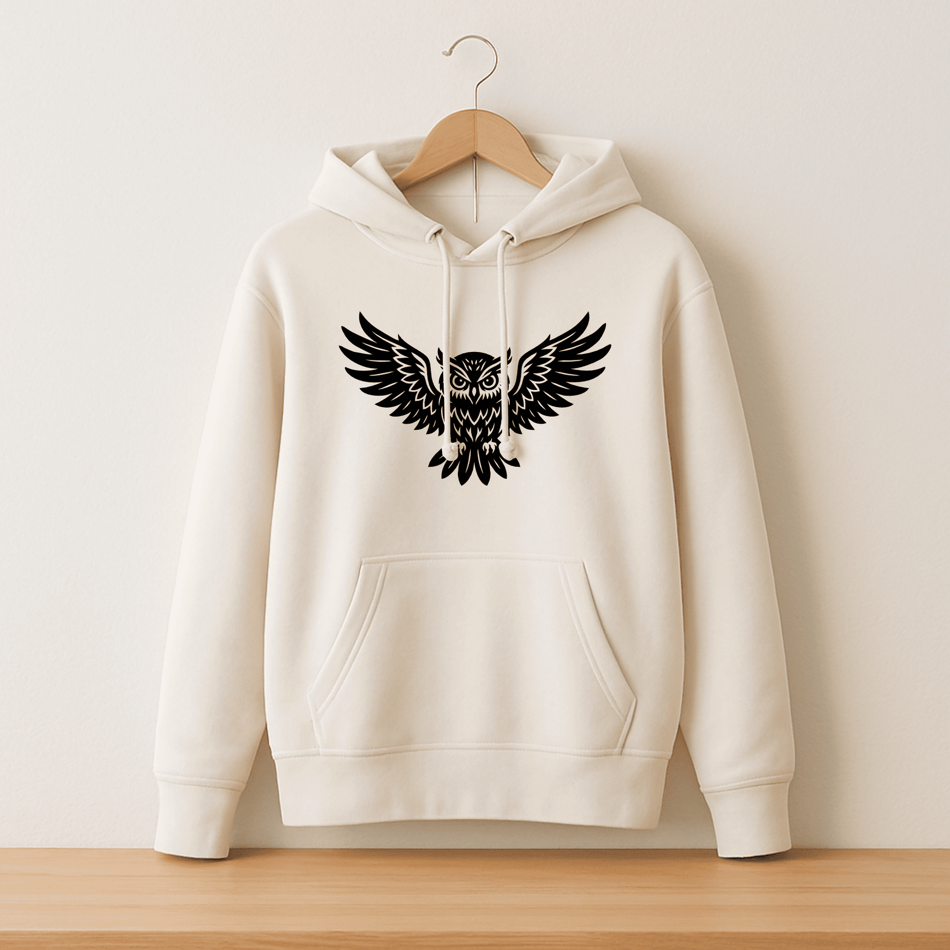 Flying owl wall art cut file