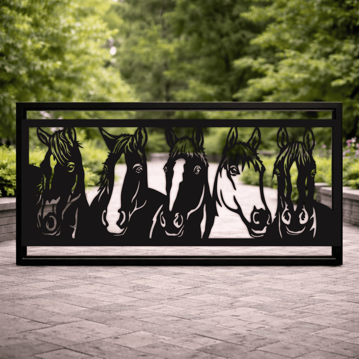 Horse panel dxf
