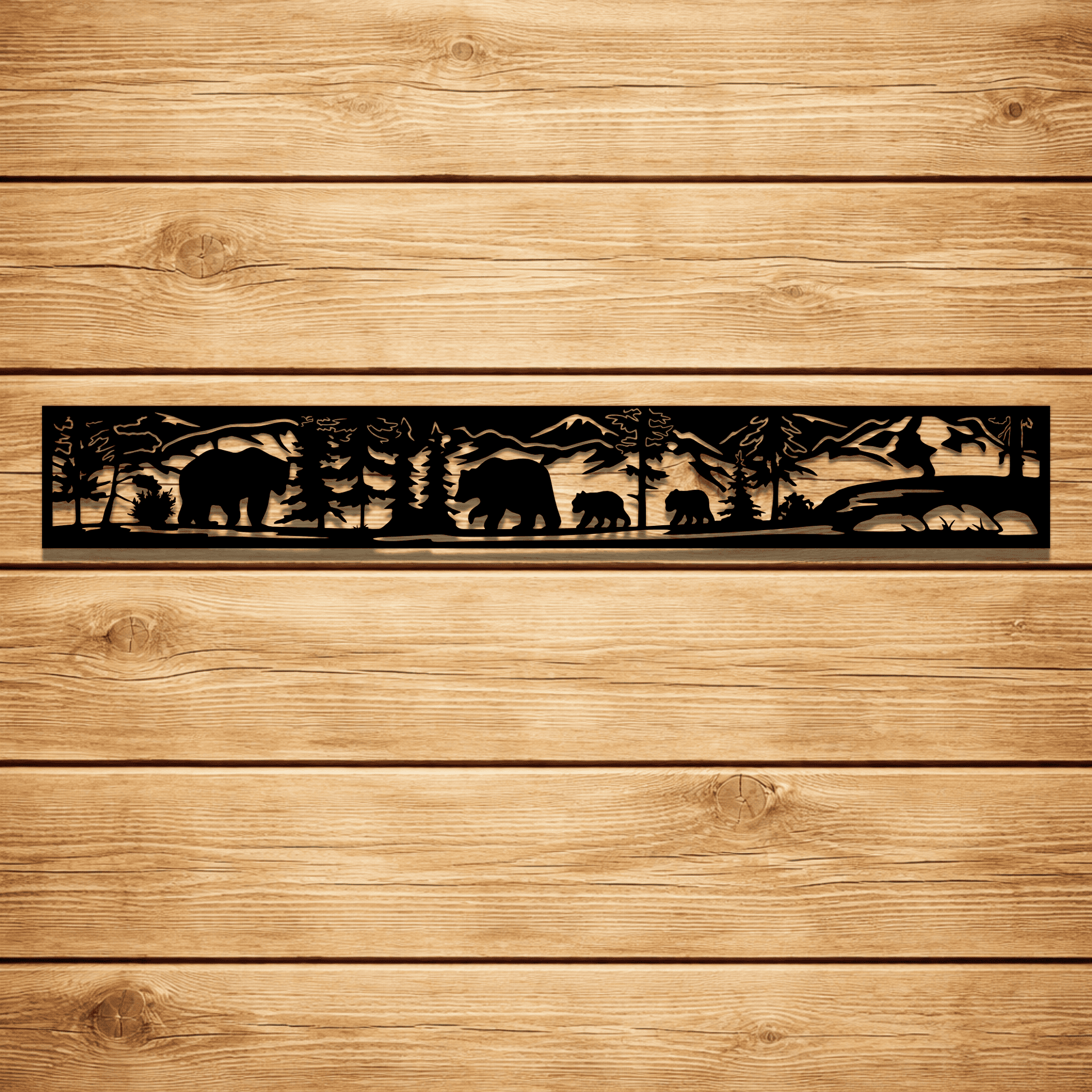 Bear scene panel svg for plasma