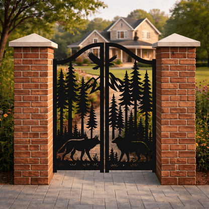 Wolf Gate Dxf files for CNC Laser and Plasma cutting