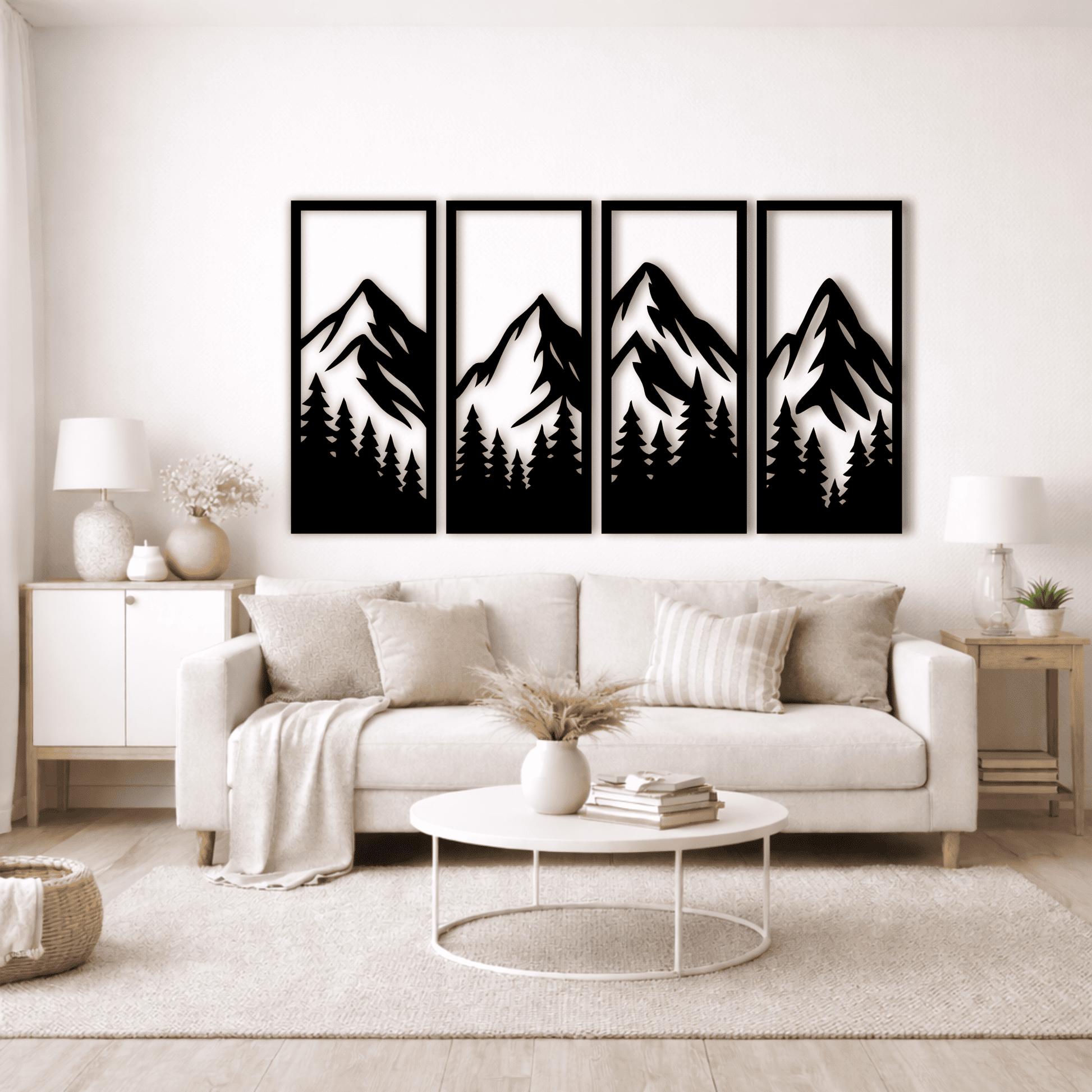 Nature wall panel SVG PNG for Silhouette, xTool and plasma cutting