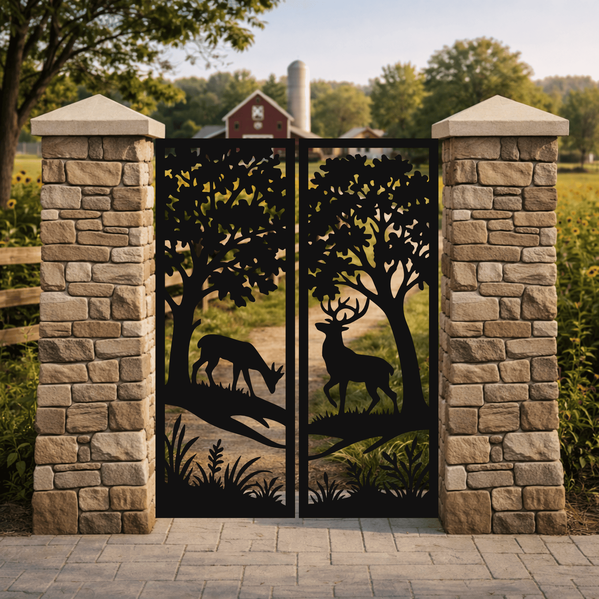 Nature Panel SVG DXF EPS for CNC, plasma cutting and room dividers