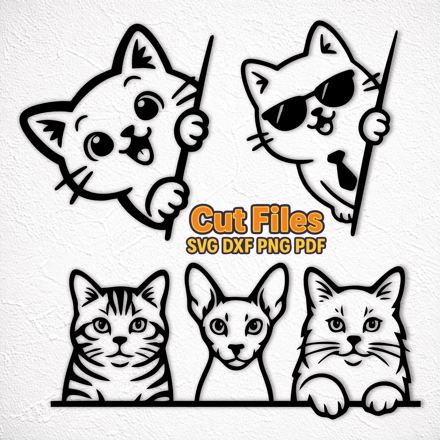 peeking cat svg design