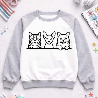 cat sticker and t shirt design