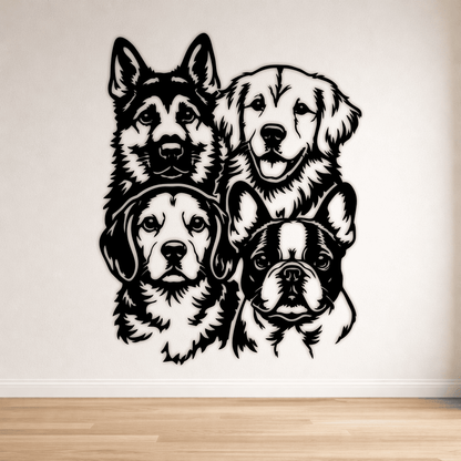 Dog and cat face SVG DXF for Cricut and vinyl cutting