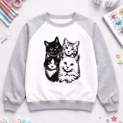 cat face SVG DXF for Cricut and sublimation